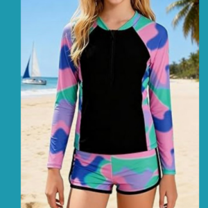 black & white medallion tunic set