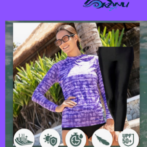 black & white medallion tunic set
