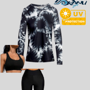 black & white medallion tunic set