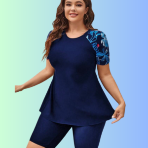 black & white medallion tunic set