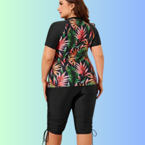 black & white medallion tunic set