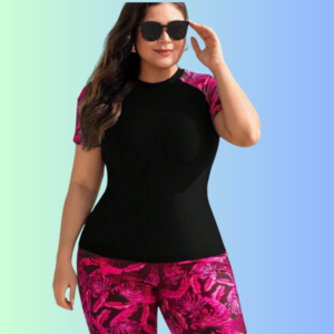 black & white medallion tunic set
